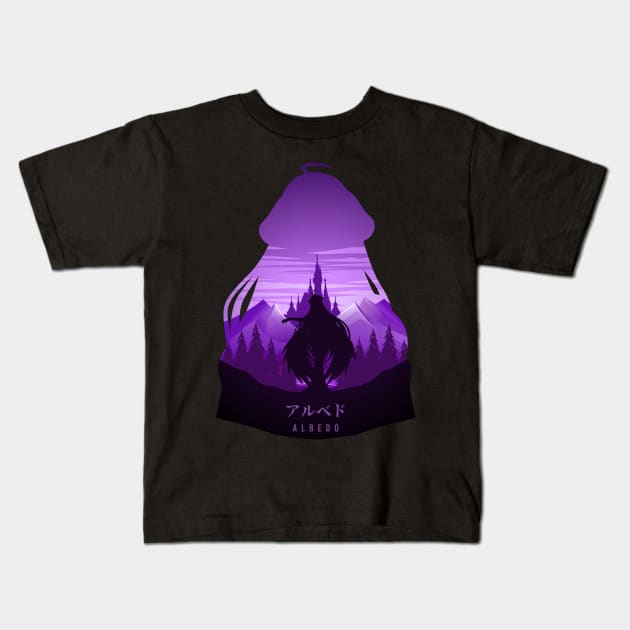 Albedo Overlord Kids T-Shirt by The Artz